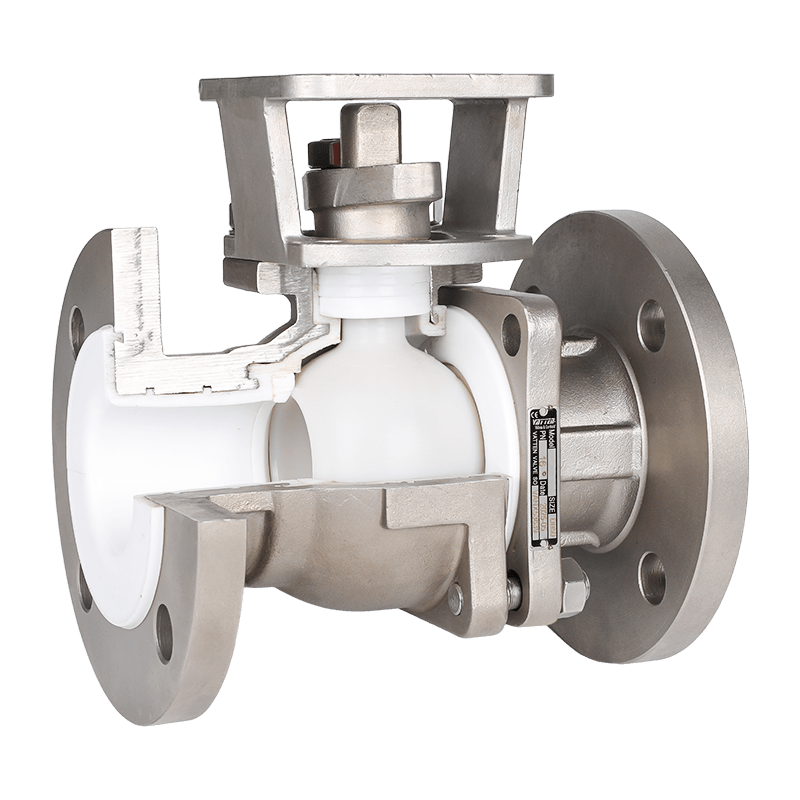 मैनुअल फ्लोरीन-लाइन्ड बॉल वाल्व