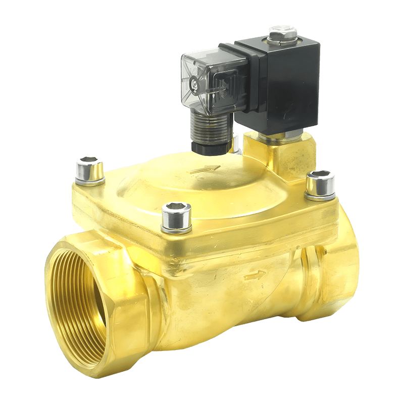 पाइप से जुड़े सोलनॉइड वाल्व