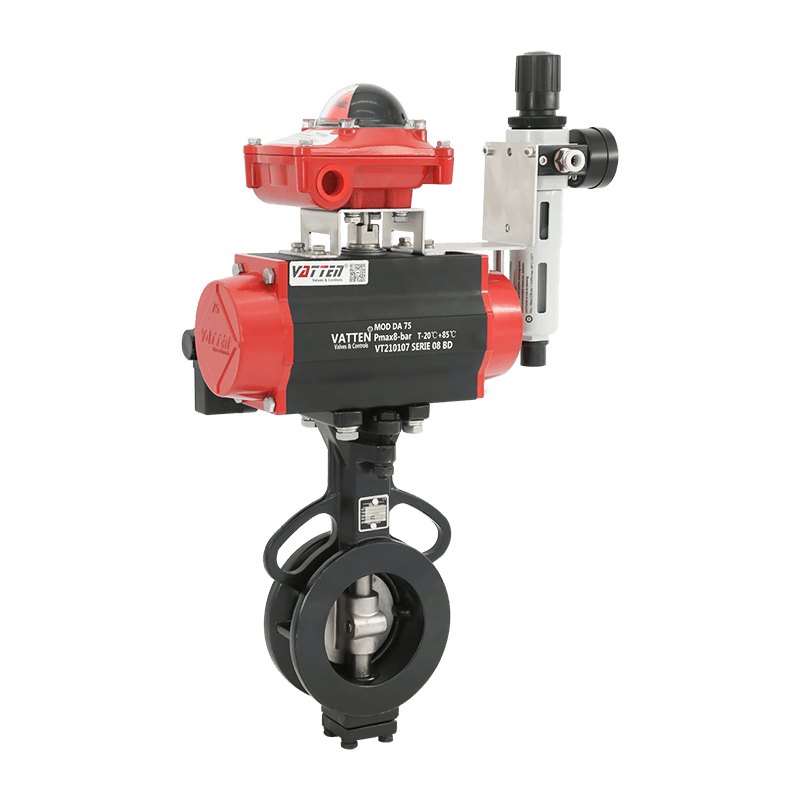 वायवीय डबल सनकी तितली वाल्व