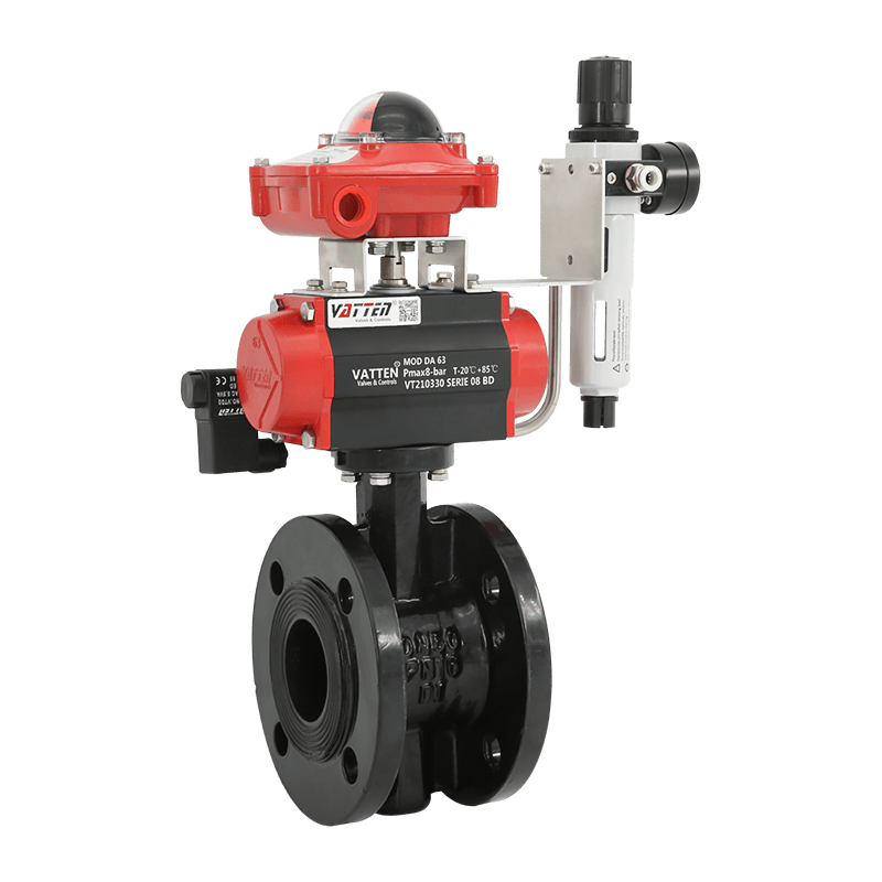 वायवीय निकला हुआ तितली वाल्व