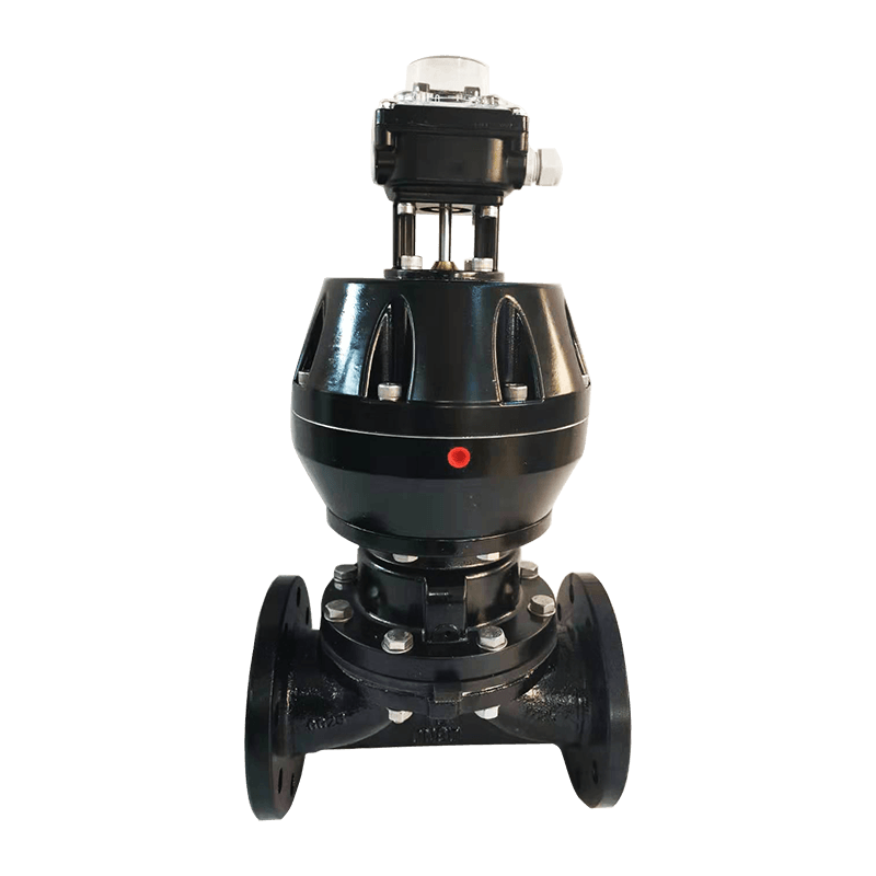 वायवीय निकला हुआ डायाफ्राम वाल्व