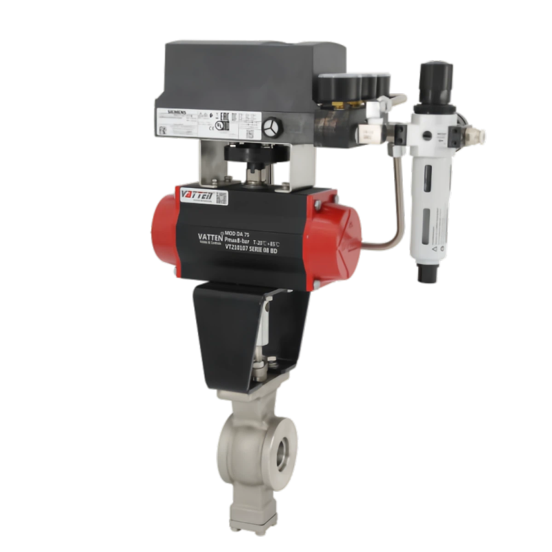 वायवीय वी-प्रकार बॉल वाल्व